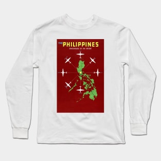 The Philippines, Crossroads Of The Orient 1953 Travel Poster Long Sleeve T-Shirt